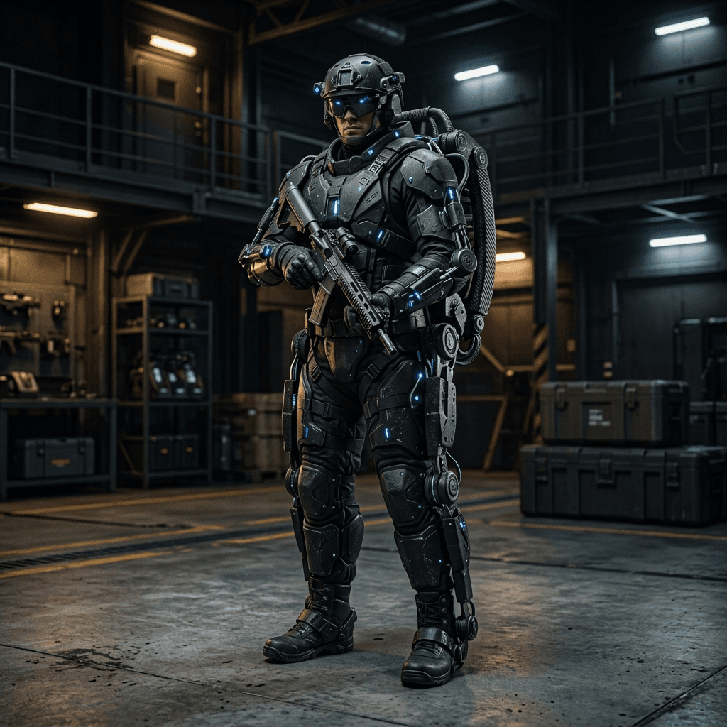 GMR STRIDE Next-Gen Soldier Exoskeleton System